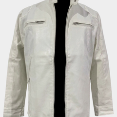 Fitted Faux Leather Moto Jacket Women - View 7