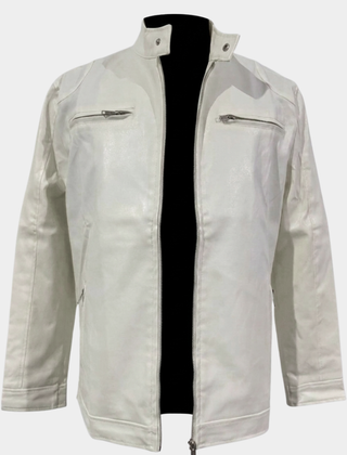 Fitted Faux Leather Moto Jacket Women - View 7