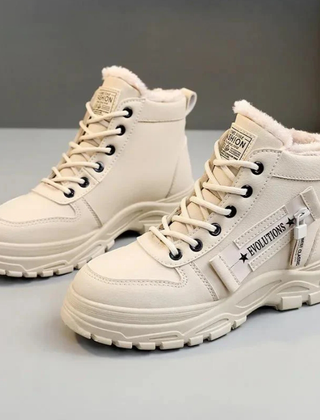 Platform Lace Up Ankle Boots Women