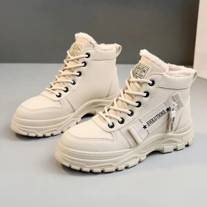 Platform Lace Up Ankle Boots Women