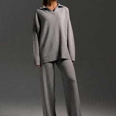Knit Loungewear Set Women Two Piece - View 7