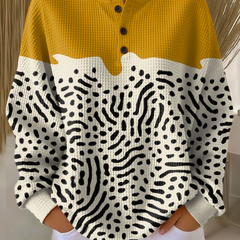 Colour Block Patchwork Knit Sweater Women - View 13