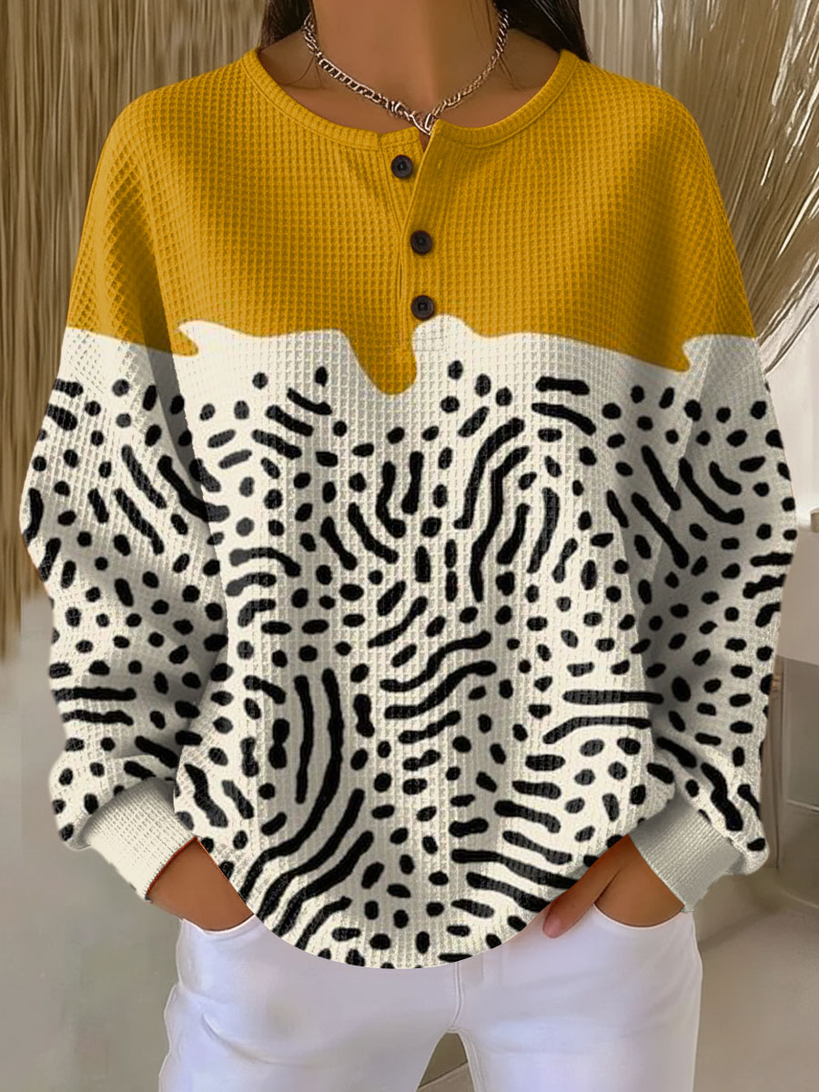 Colour Block Patchwork Knit Sweater Women - View 13