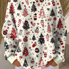 Colour Block Patchwork Knit Sweater Women - View 16