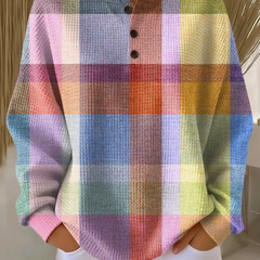 Colour Block Patchwork Knit Sweater Women - View 9