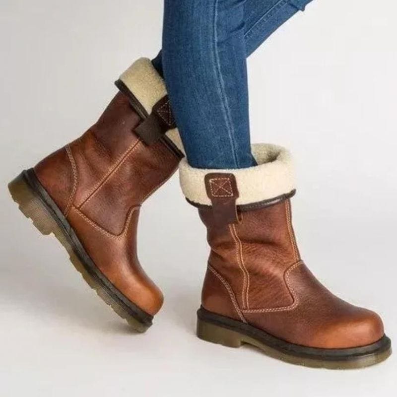 Fleece Lined Chelsea Ankle Boots Women
