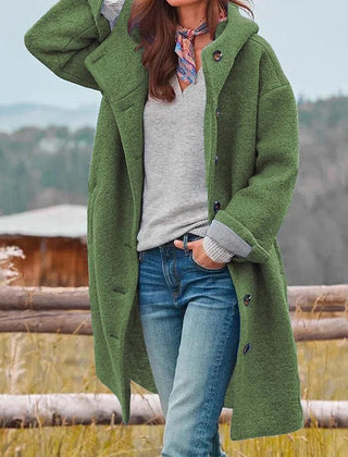 Teddy Fleece Coat Women Longline