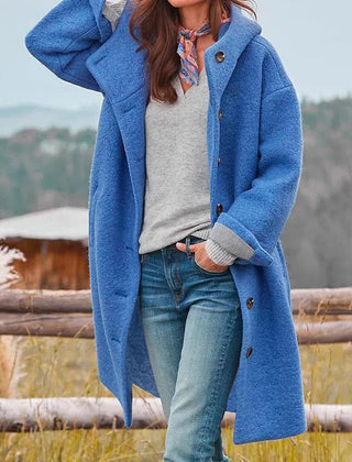 Teddy Fleece Coat Women Longline - View 2