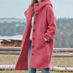 Teddy Fleece Coat Women Longline - View 5