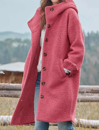 Teddy Fleece Coat Women Longline - View 5