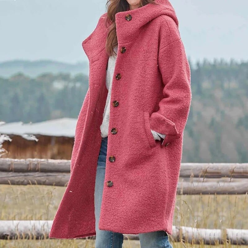 Teddy Fleece Coat Women Longline - View 5