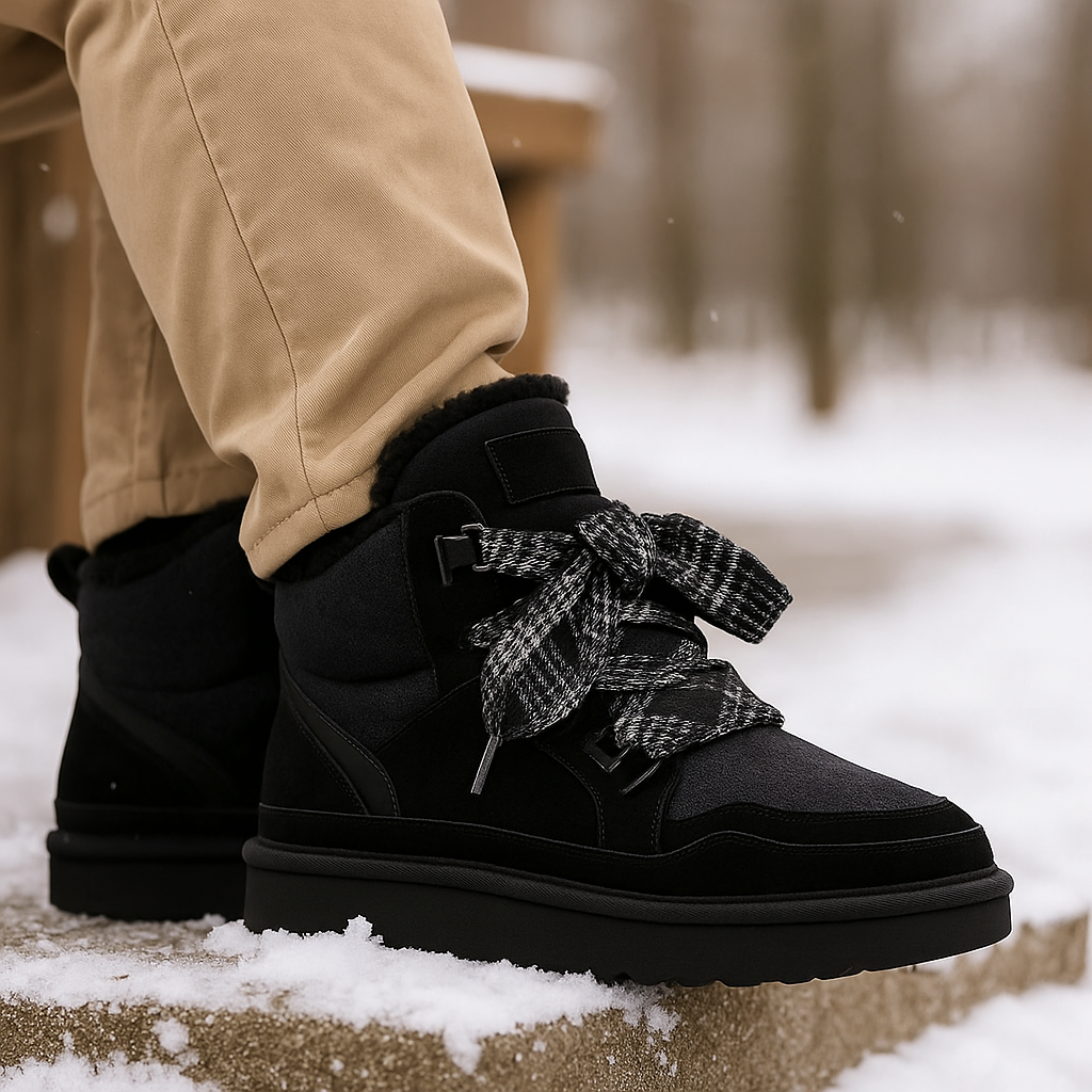 Fleece Lined Lace Up Ankle Boots Women - View 6
