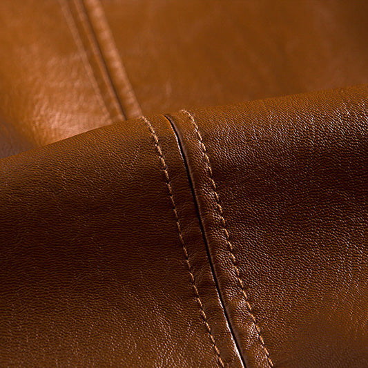 Mens Leather Blazer Jacket Oversized - View 4