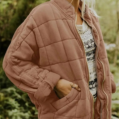 Womens Quilted Shirt Jacket Shacket - View 13