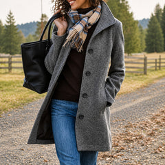 Womens Wool Blend Winter Coat