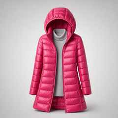 Long Down Puffer Coat Women Hooded - View 11