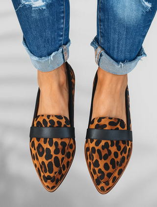 Pointed Toe Suede Loafers Women - View 2