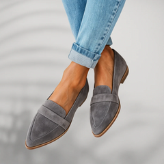 Pointed Toe Suede Loafers Women - View 5
