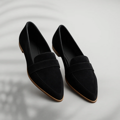 Pointed Toe Suede Loafers Women - View 6