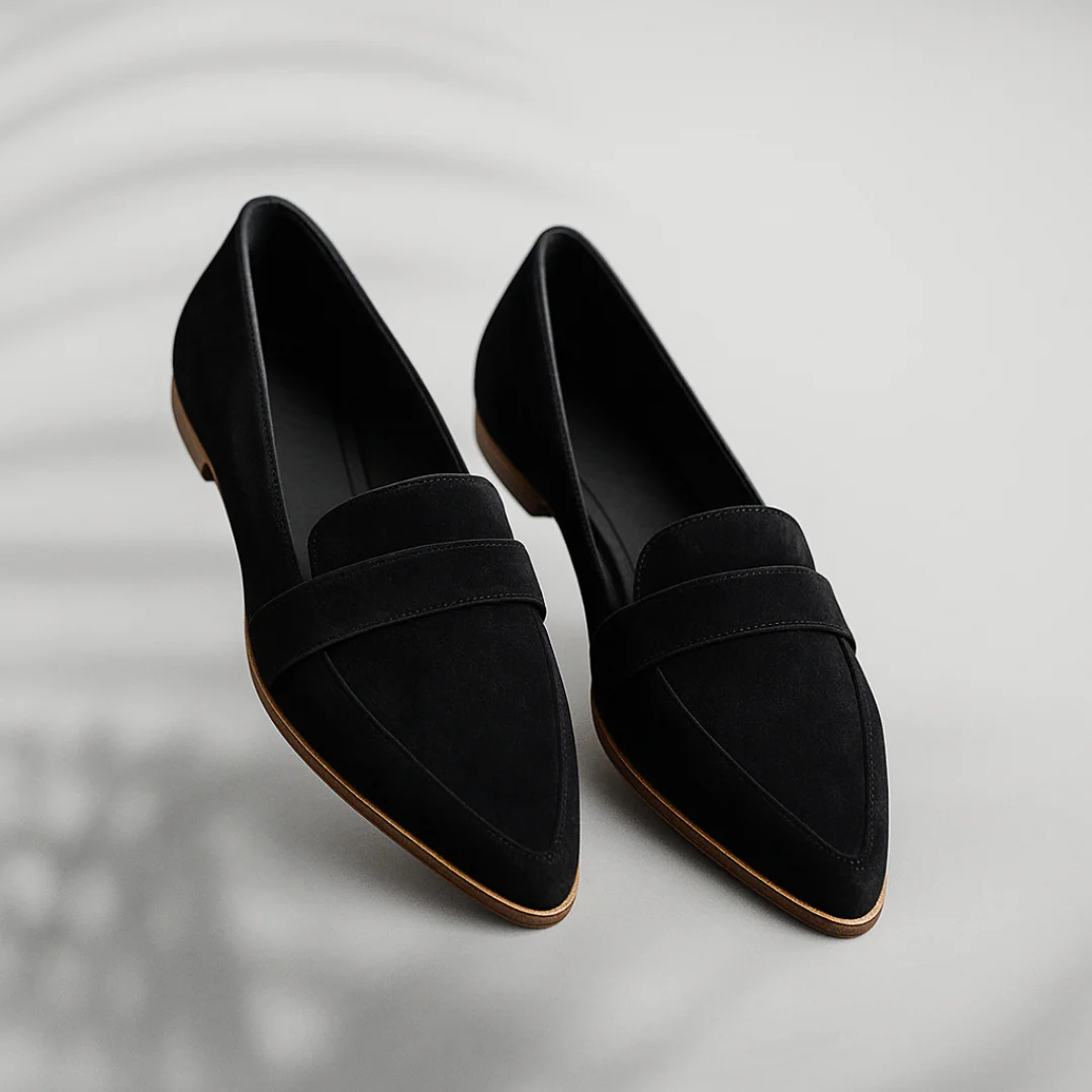 Pointed Toe Suede Loafers Women - View 6