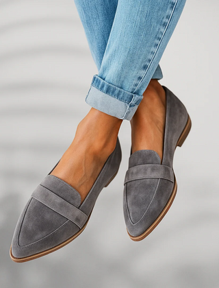 Pointed Toe Suede Loafers Women - View 7