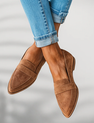 Pointed Toe Suede Loafers Women - View 8