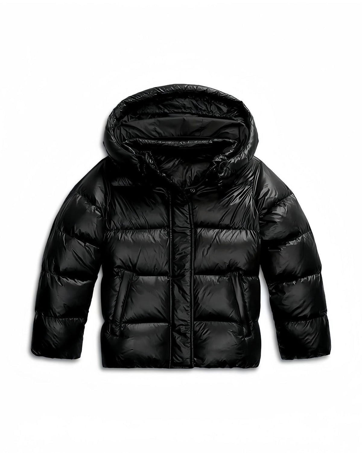 Hooded Puffer Jacket Women Short - View 5