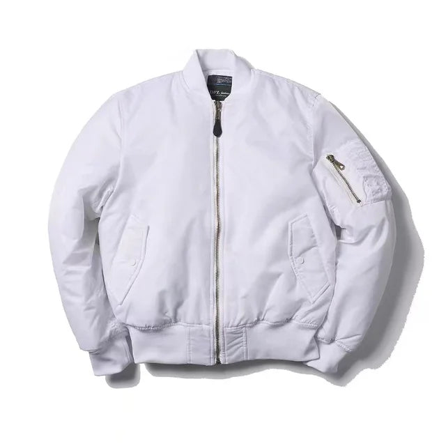 Womens Bomber Jacket Zip Up - View 5