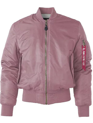 Womens Bomber Jacket Zip Up - View 7