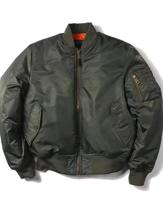 Womens Bomber Jacket Zip Up - View 8