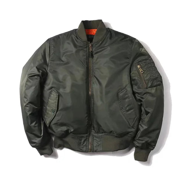 Womens Bomber Jacket Zip Up - View 8