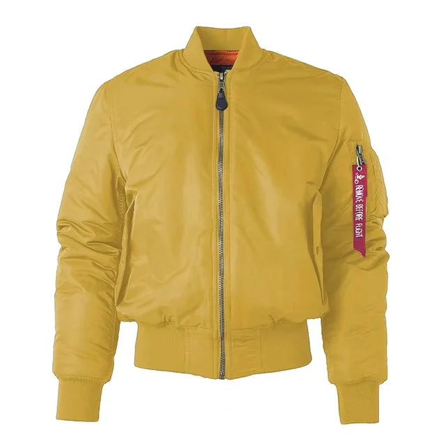 Womens Bomber Jacket Zip Up - View 9