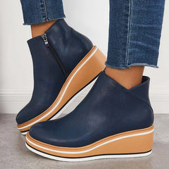 Wedge Ankle Boots Women Comfort