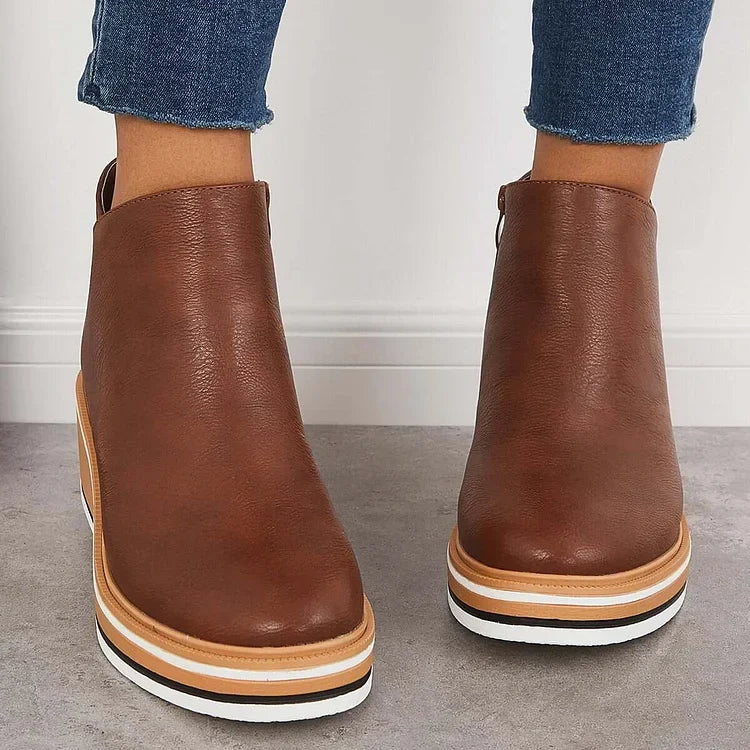 Wedge Ankle Boots Women Comfort - View 12