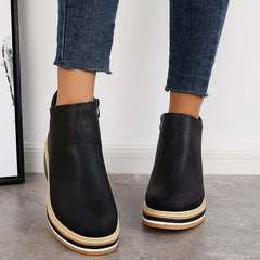 Wedge Ankle Boots Women Comfort - View 15