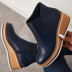 Wedge Ankle Boots Women Comfort - View 2