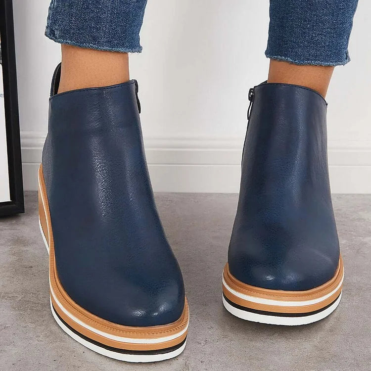 Wedge Ankle Boots Women Comfort - View 3