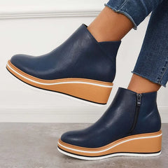 Wedge Ankle Boots Women Comfort - View 4