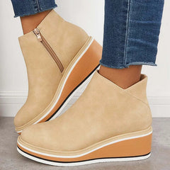 Wedge Ankle Boots Women Comfort - View 5