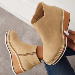 Wedge Ankle Boots Women Comfort - View 6