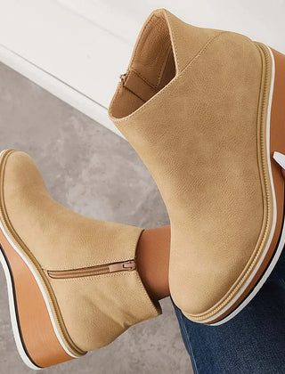 Wedge Ankle Boots Women Comfort - View 6