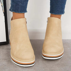 Wedge Ankle Boots Women Comfort - View 7