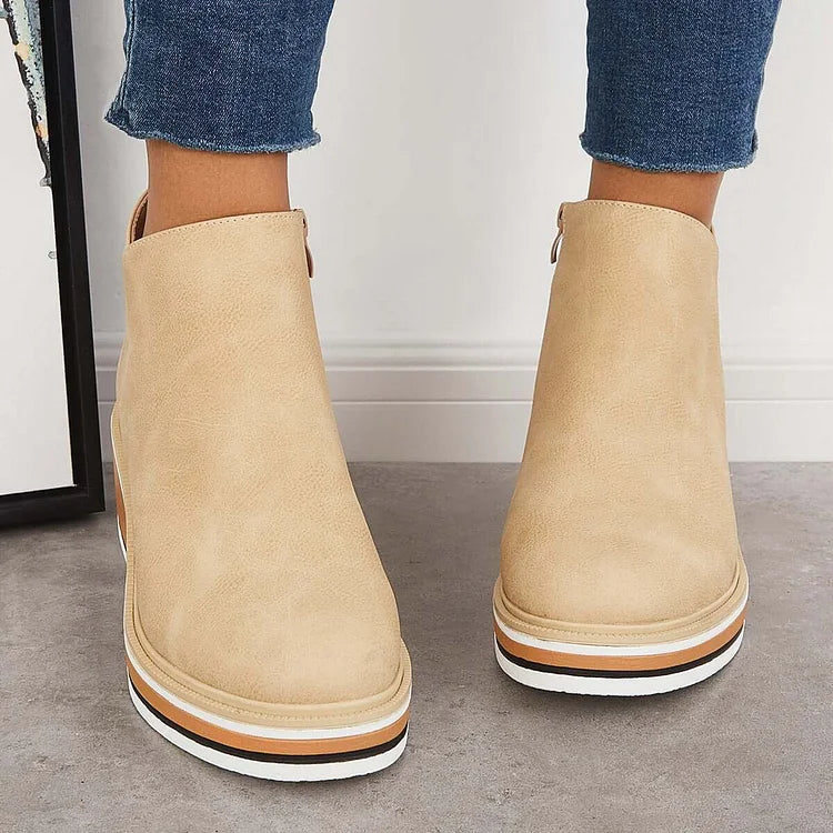 Wedge Ankle Boots Women Comfort - View 7