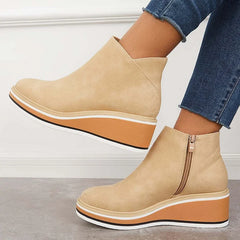 Wedge Ankle Boots Women Comfort - View 8