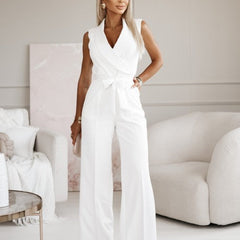Wide Leg Jumpsuit Women Sleeveless