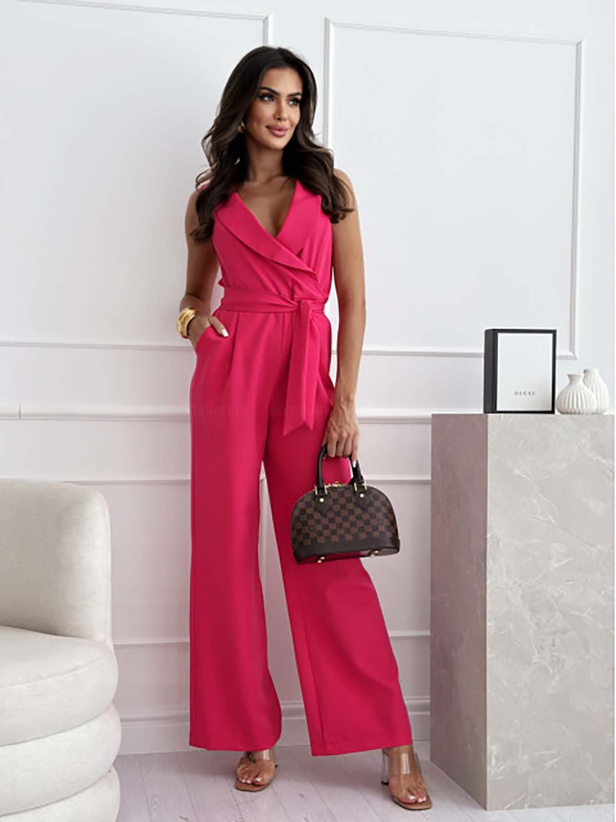 Wide Leg Jumpsuit Women Sleeveless - View 13