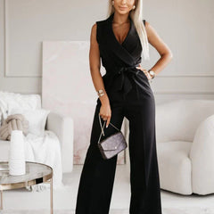 Wide Leg Jumpsuit Women Sleeveless - View 8