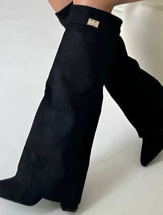 Over The Knee Heeled Boots Women Pointed