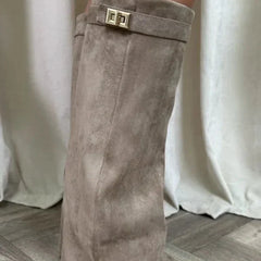 Over The Knee Heeled Boots Women Pointed - View 4