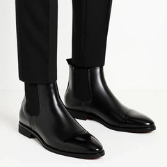 Mens Chelsea Boots Leather Classic - View 2